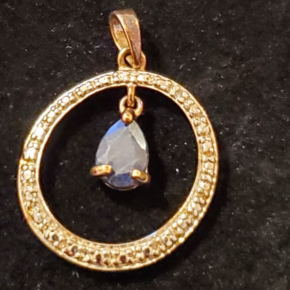 Simon Ross 925 Sterling Silver Pendent with Onyx - Picture 1 of 5